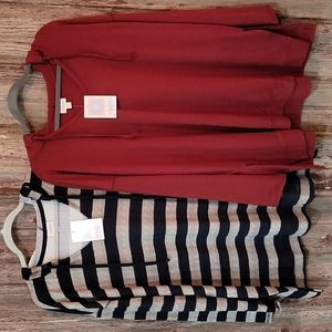 Bundled 2 brand new Lularoe Eliza shirts